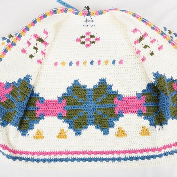 Hunter Bell Callen Knit Long-Sleeve Cardigan In Pink Multi - Size XS (NWT) - Picture 3 of 9